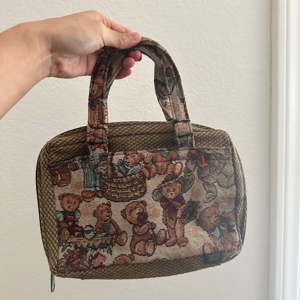 Teddy Bear Patterned Handbag